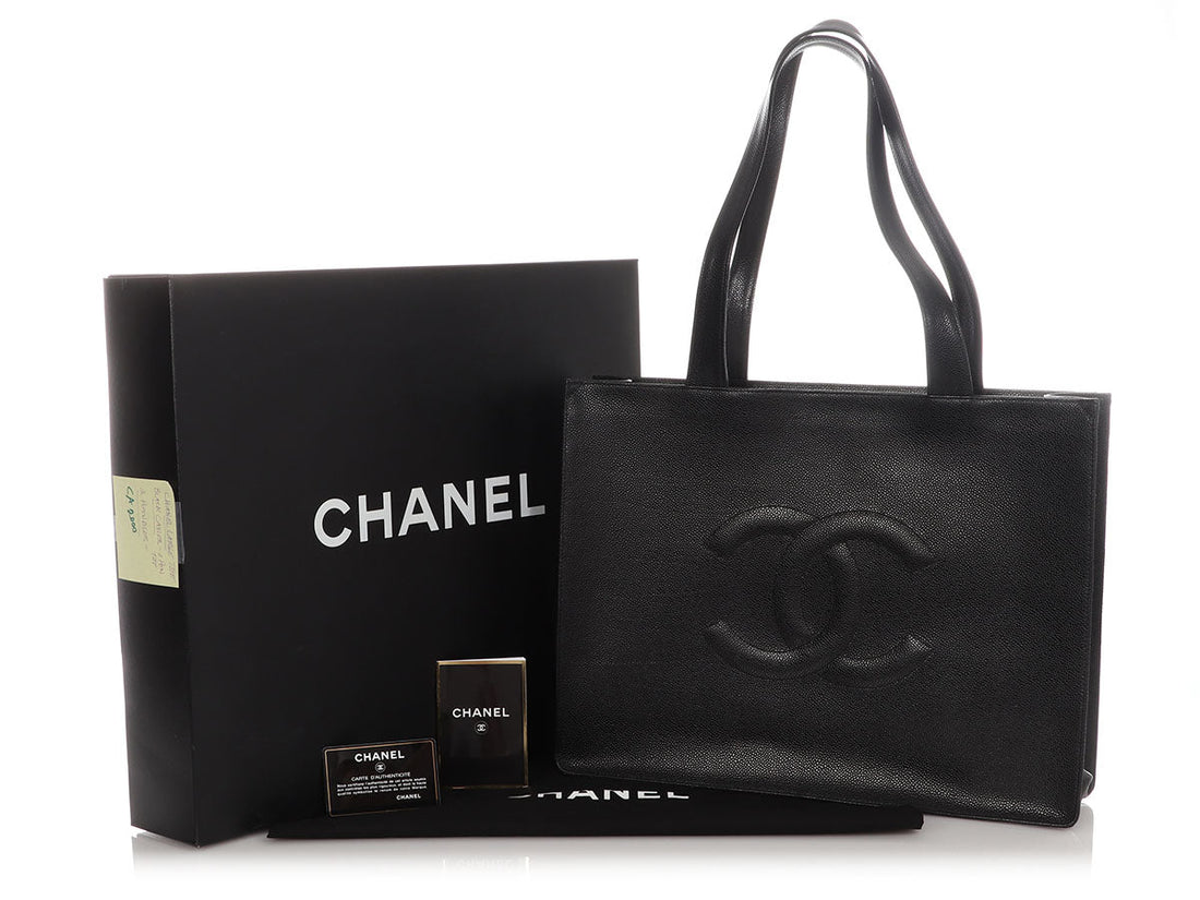 Chanel   XL Black Caviar Tote
