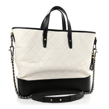 CHANEL AGED CALFSKIN QUILTED GABRIELLE TOTE BAG