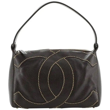 CHANEL CC CAVIAR STITCH SHOULDER BAG