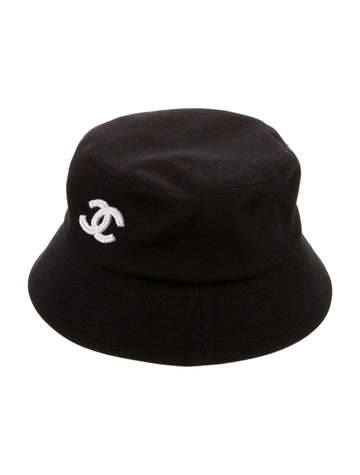 CHANEL CC CANVAS BUCKET HAT