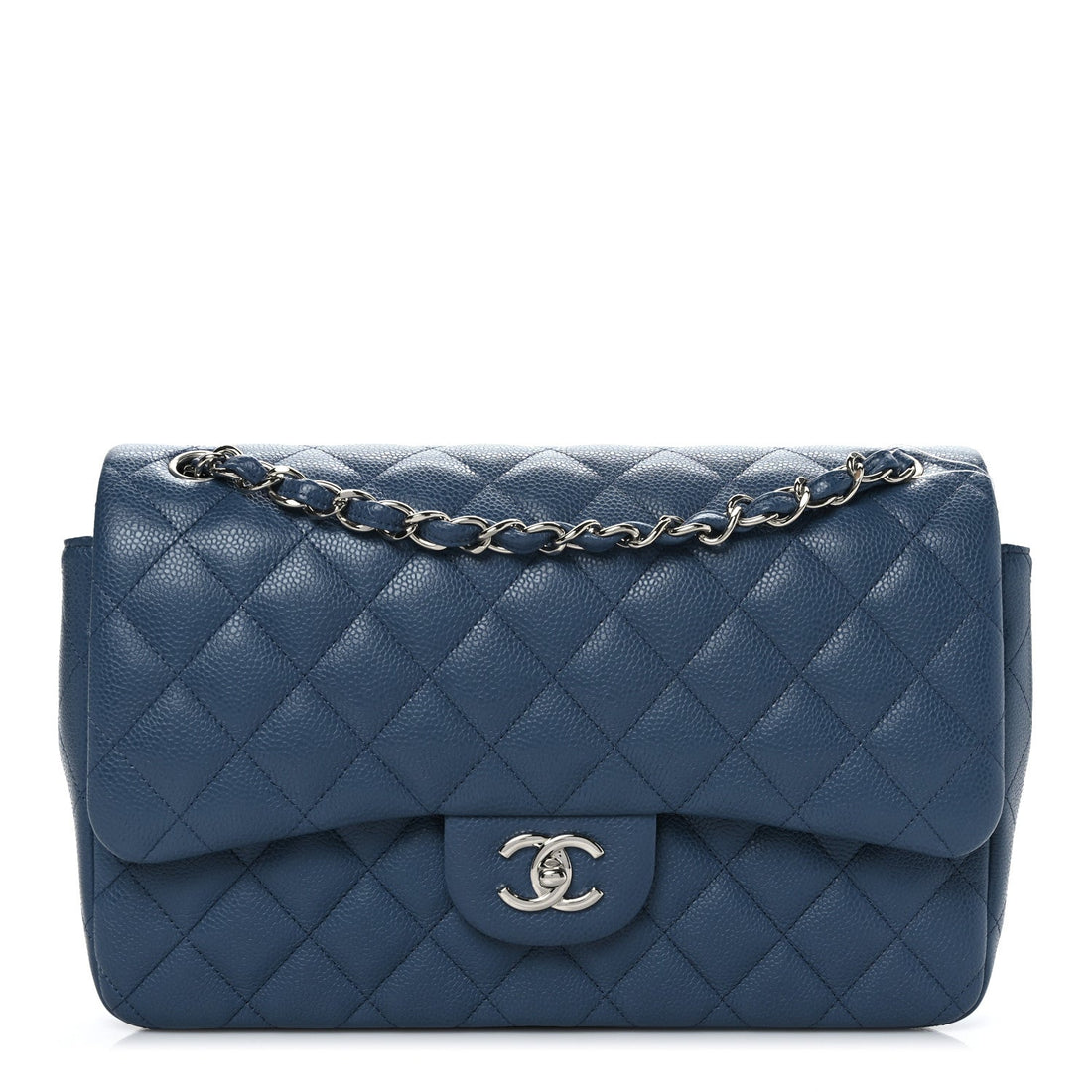 CHANEL CAVIAR QUILTED JUMBO DOUBLE FLAP BAG-HS