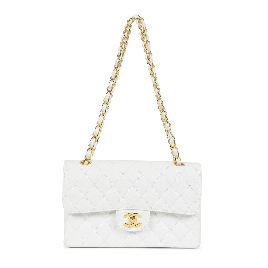 CHANEL CAVIAR QUILTED SMALL CLASSIC DOUBLE FLAP BAG