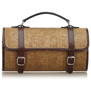 CHANEL CLASSIC TAN MINI BARREL HANDBAG