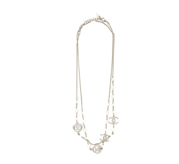 CHANEL TIMELESS CRYSTAL HEART PEARL LONG NECKLACE