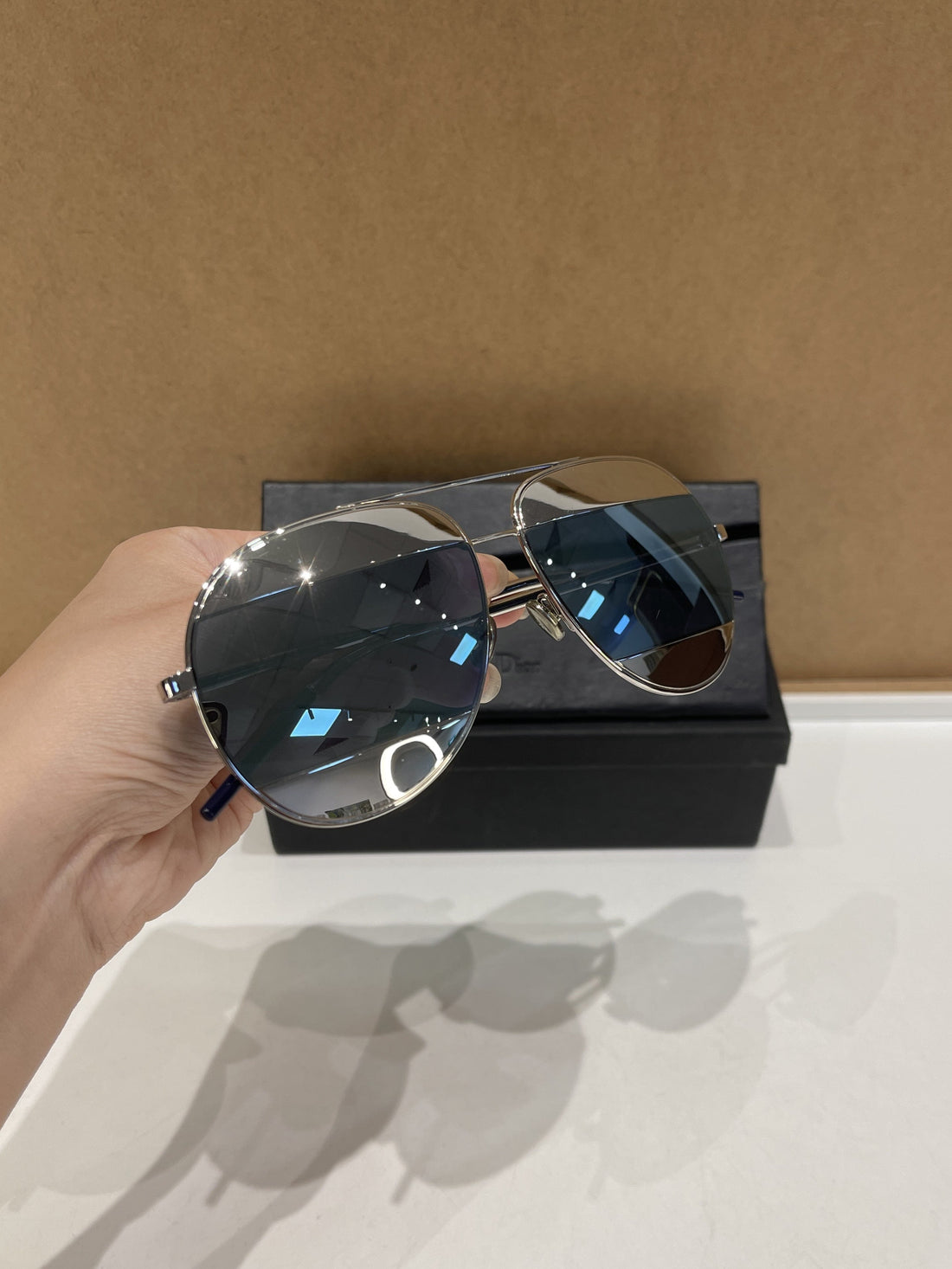 Dior Split Sunglasses Blue
