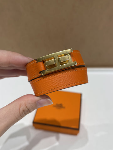 Hermes Drag Double Tour Orange Epsom