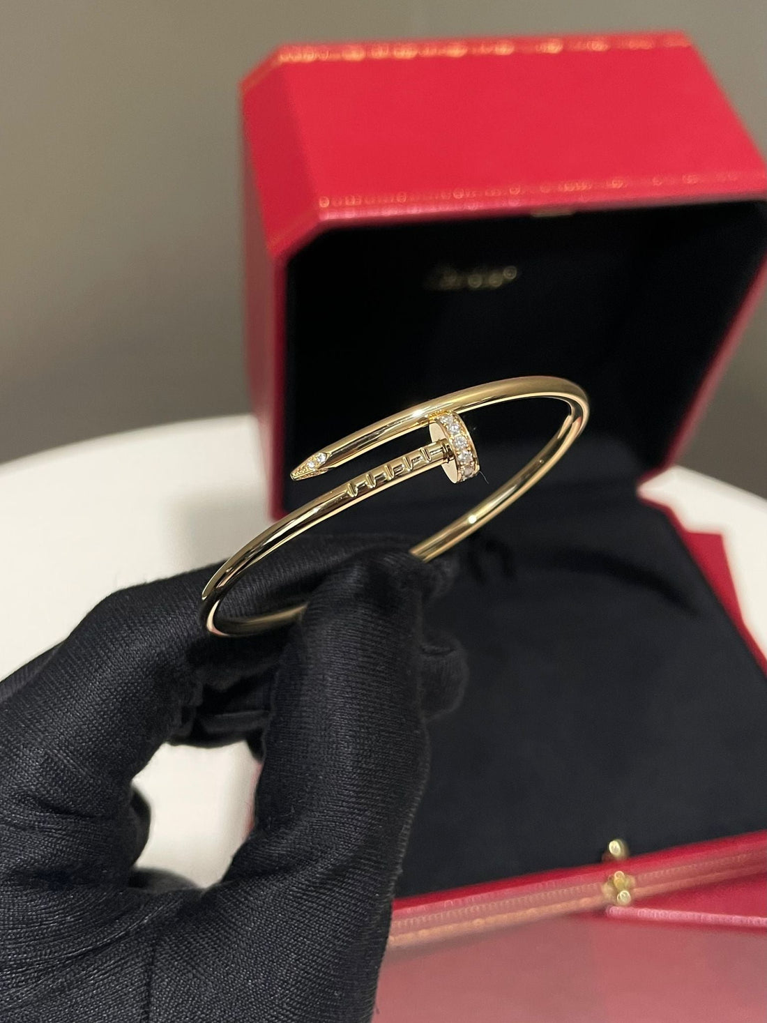 Cartier Juste Un Clou Bracelet Diamond 18K Yellow Gold