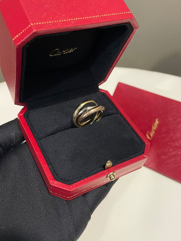 Cartier Trinity Ring 18K White/ Yellow/ Rose Gold