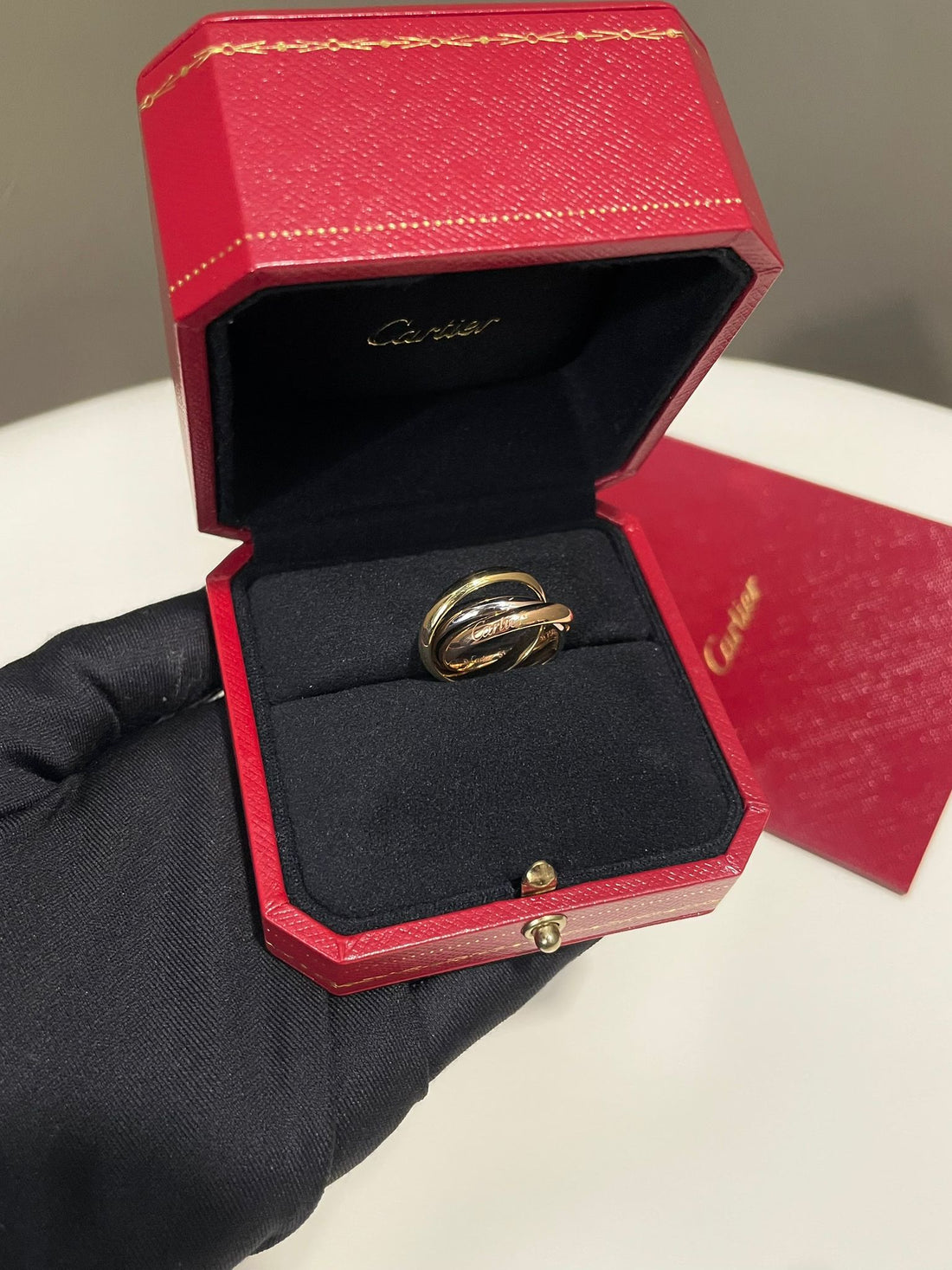 Cartier Trinity Ring 18K White/ Yellow/ Rose Gold