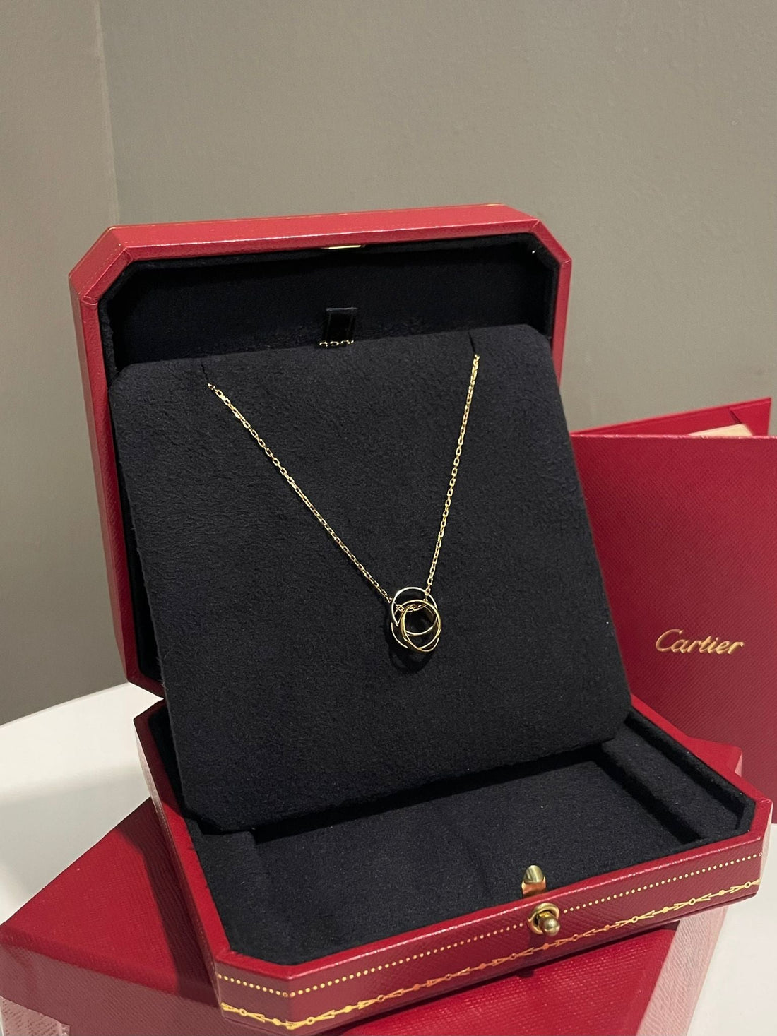 Cartier Trinity Pendant Necklace 18k Rose gold/ White gold/ Yellow gold