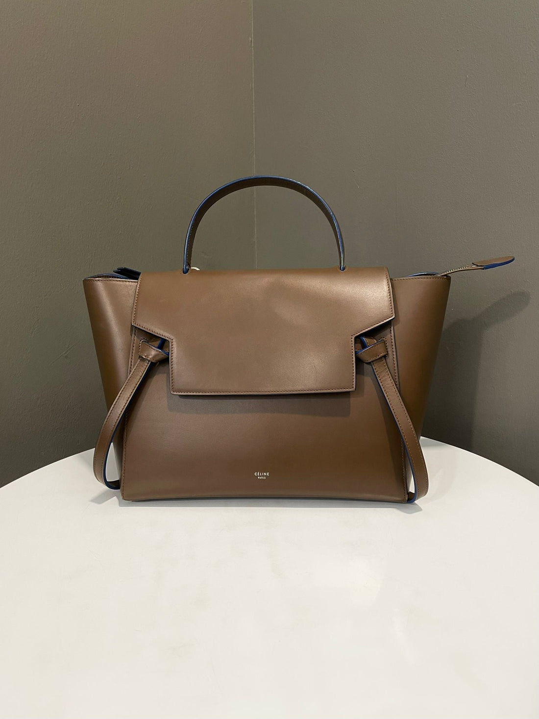 Celine Belt Bag Taupe Brown Calfskin