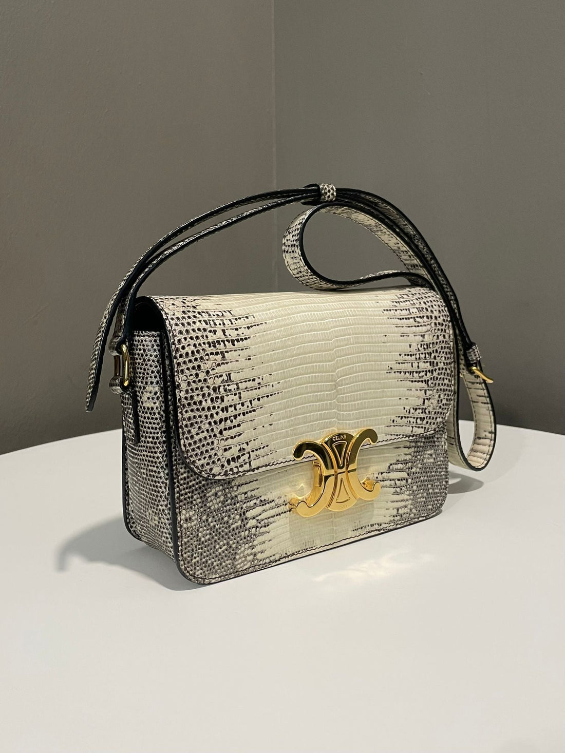 Celine Teen Triomphe  Natural Lizard