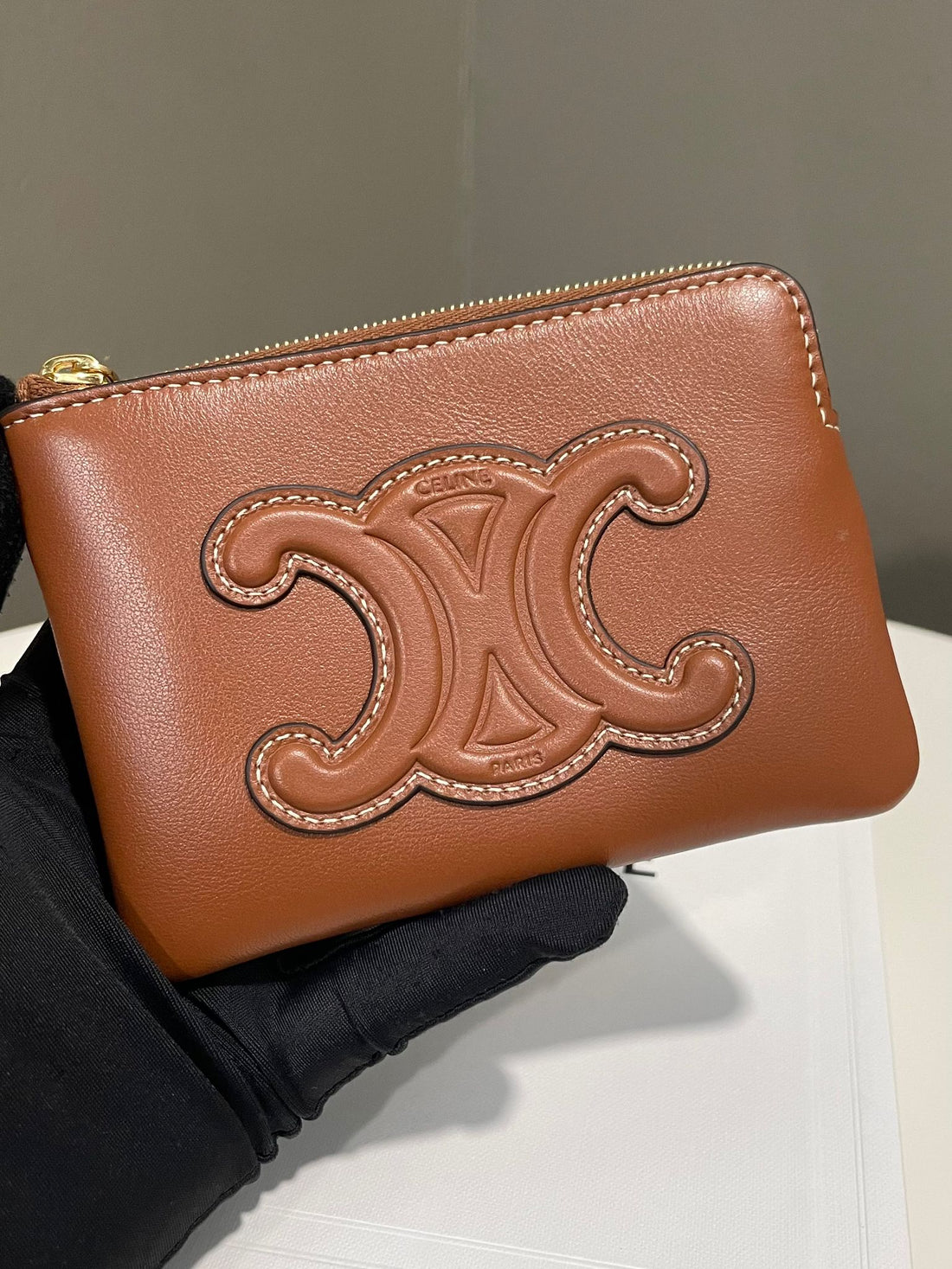 Celine Zip Coin Card Pouch