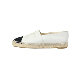 CHANEL CC LAMBSKIN LEATHER ESPADRILLES