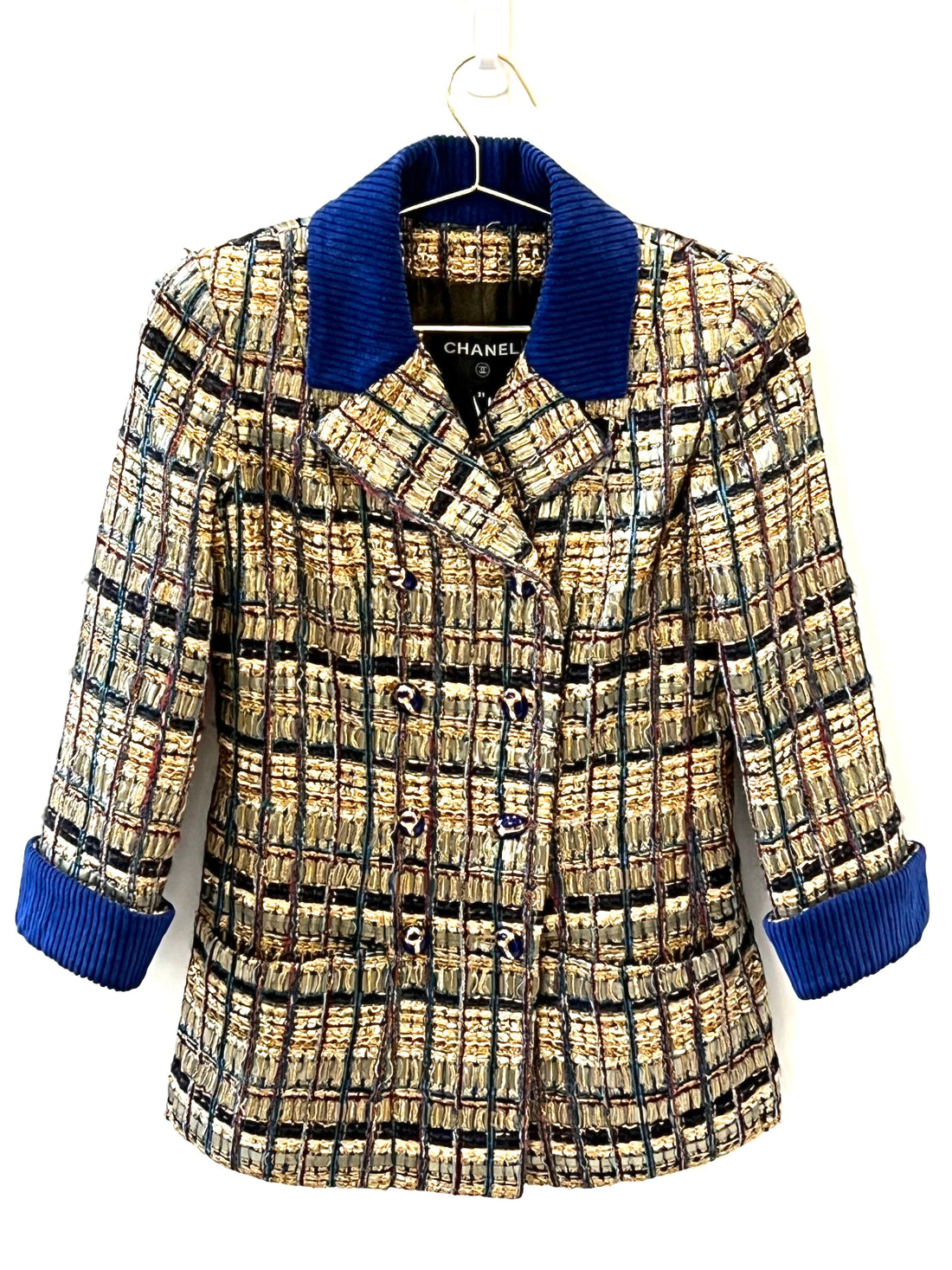 CHANEL EGYPT COLLECTION GOLD RUNWAY TWEED JACKET