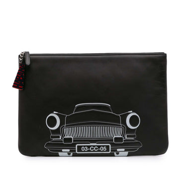 Chanel Large Printed Lambskin La Habana O Case Clutch