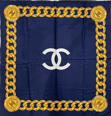 CHANEL PARIS 31 RUE CAMBON CC SILK SCARF