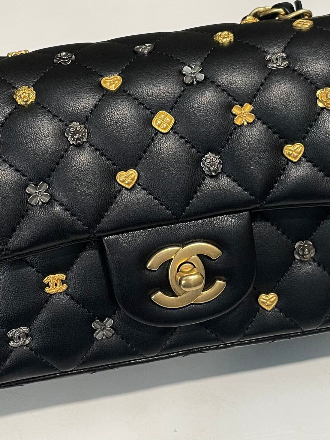 Chanel 18K Lucky Charm Mini Rectangular