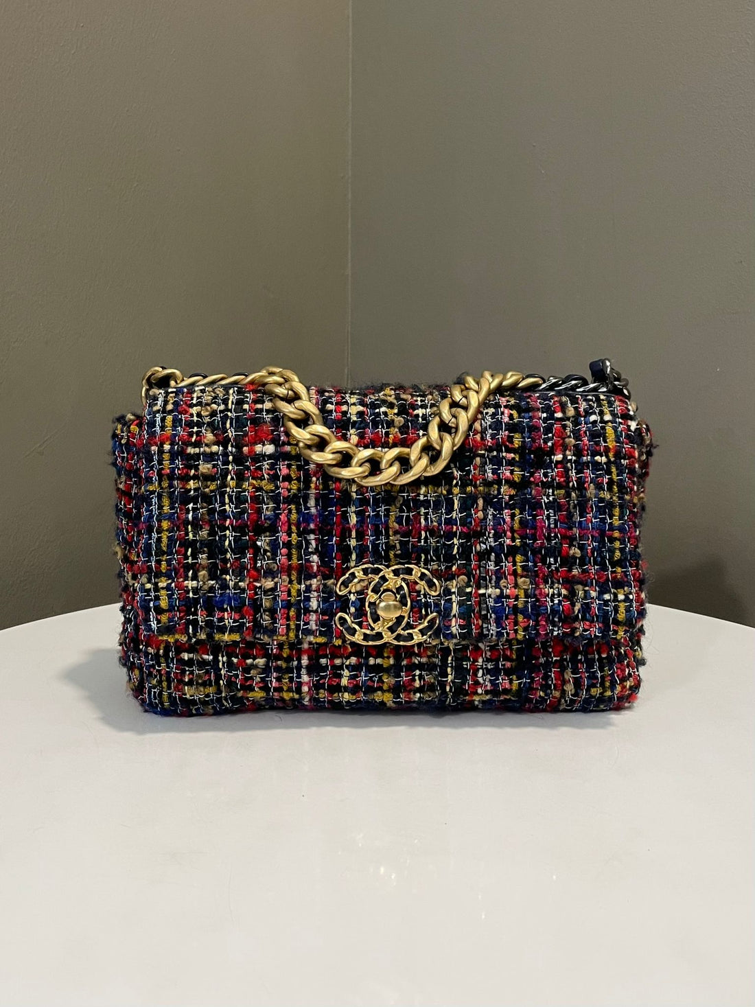 Chanel 19 Flap Bag Multicolor Tweed