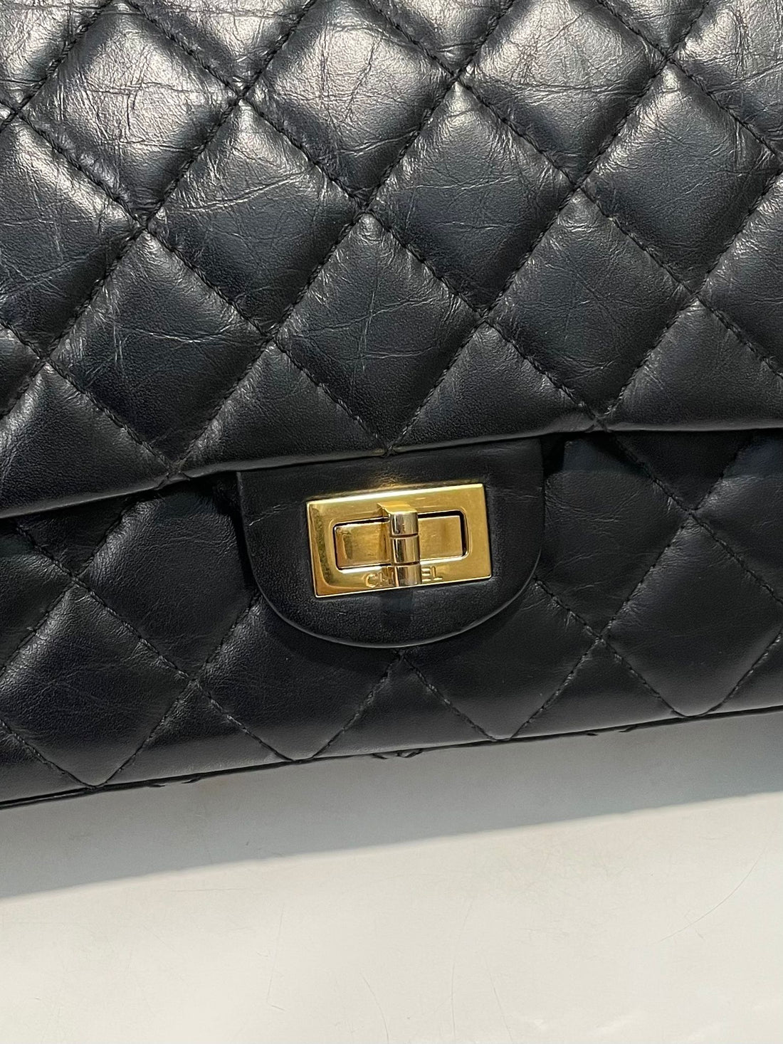 Chanel 2.55 226 Reissue Double Flap Black Calfskin
