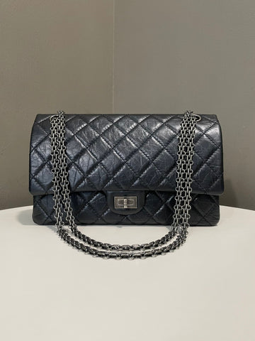 Chanel 2.55 226 Reissue Double Flap Black Age Calfskin