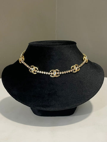 Chanel 23C Cc Crystal Choker