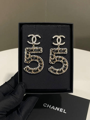 Chanel 23P No.5 Drop Earrings