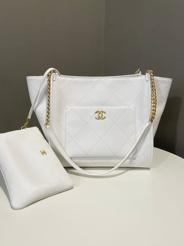 Chanel 25P Stitch Pocket CC Tote