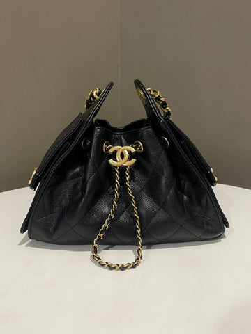 Chanel 26C 25 Mini Bag Black Caviar