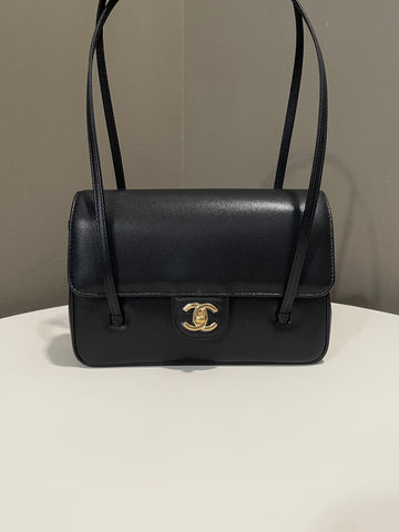 Chanel 26P Preppy Coco Flap Small Black Caviar