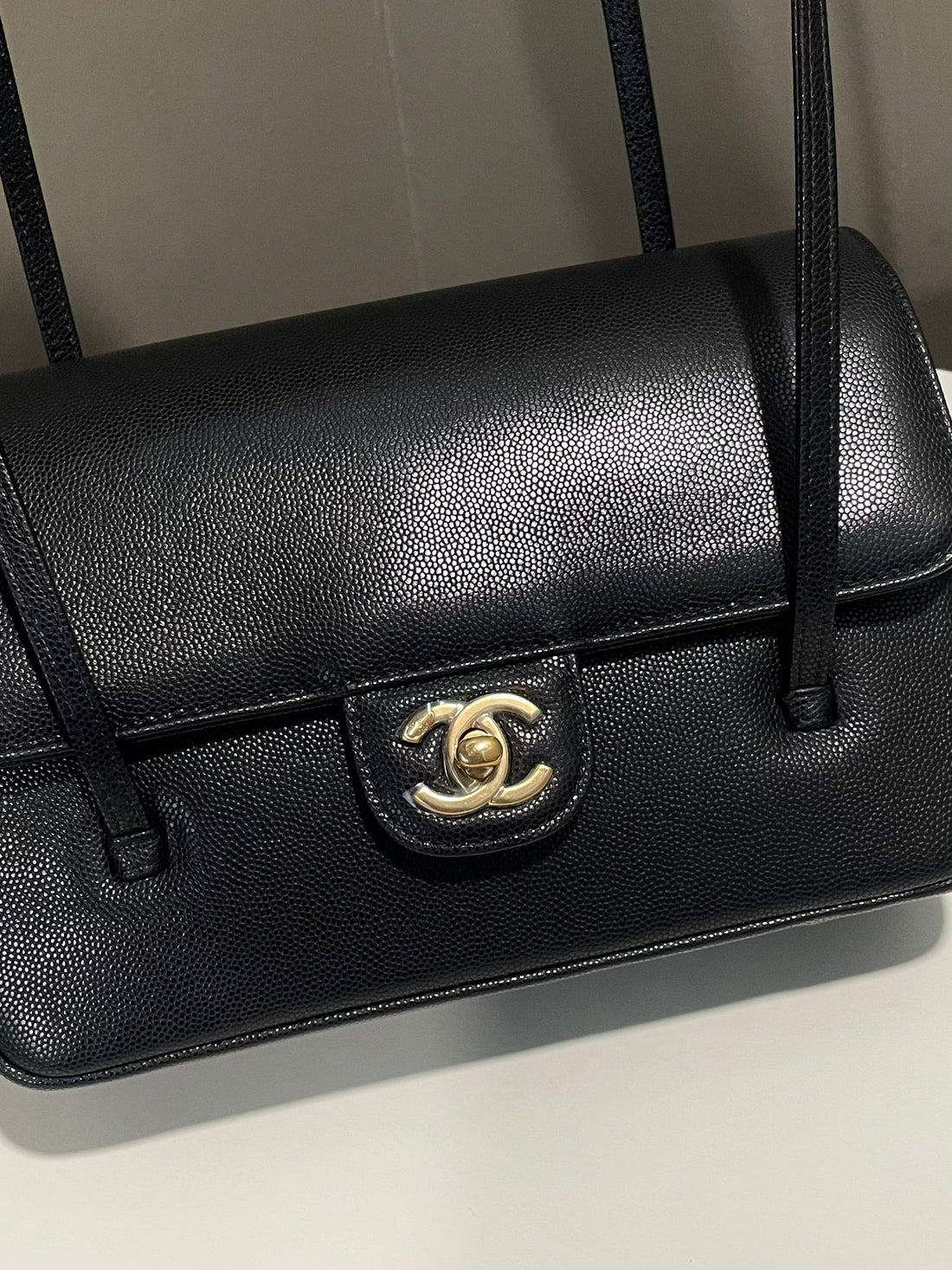 Chanel 26P Preppy Coco Flap Small Black Caviar