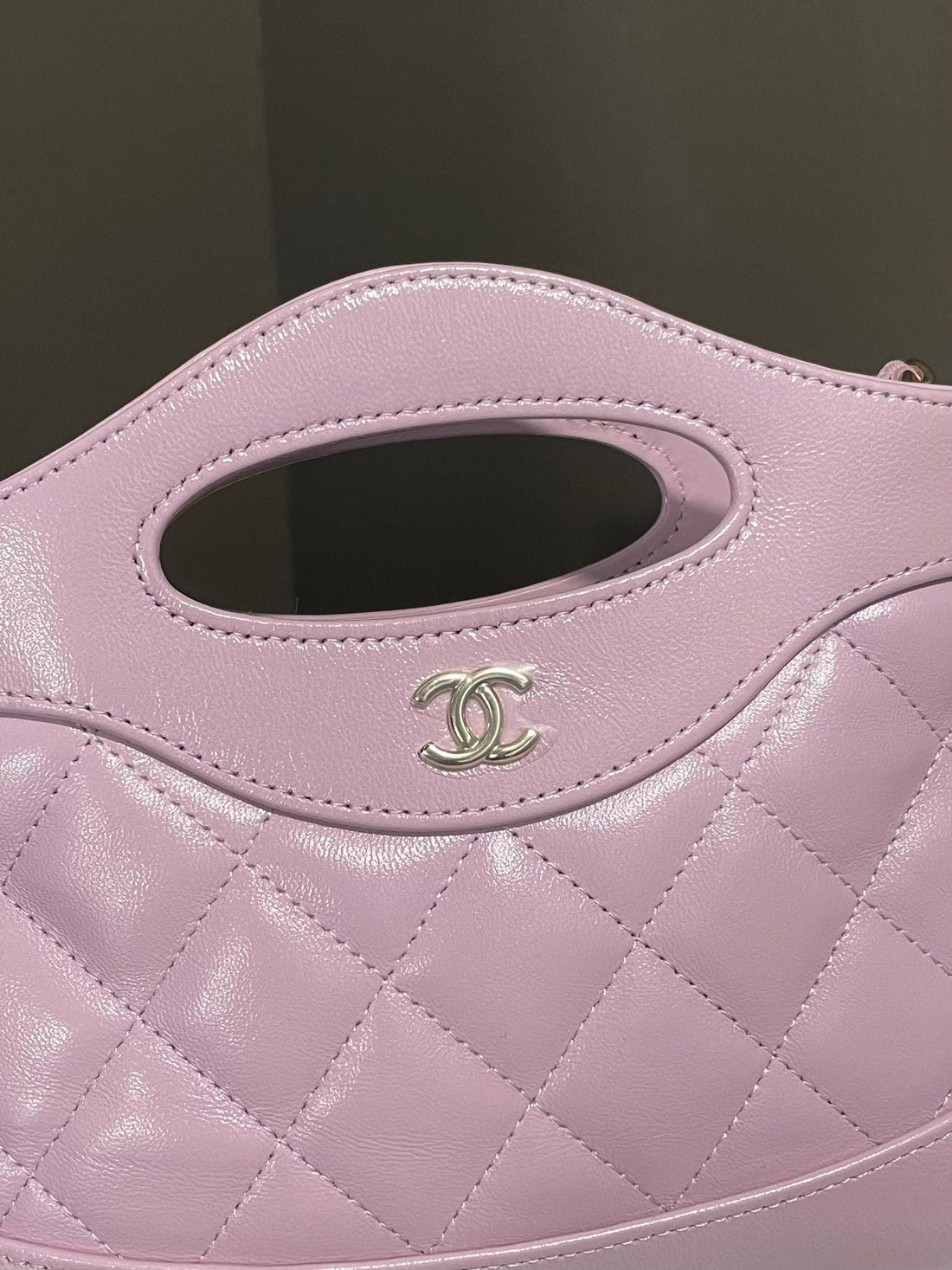 Chanel 31 Nano Bag Rose Clair Lilac Calfskin