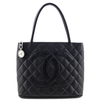 Chanel Black Caviar   Medallion Tote