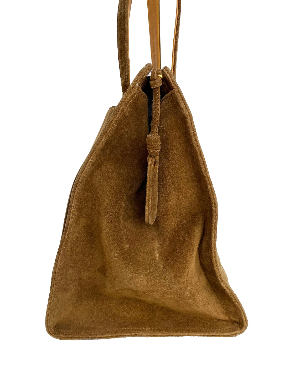 Chanel   Tan Brown Suede Bag