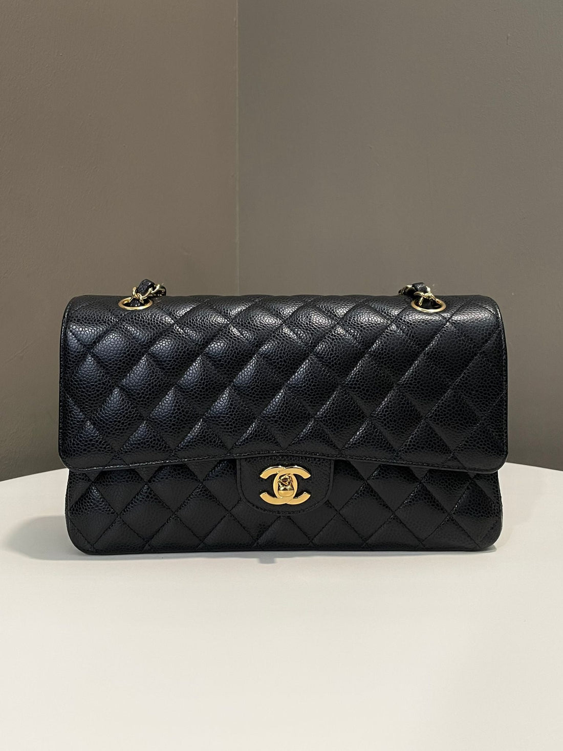 Chanel Classic Quilted Medium Double Flap Black Caviar