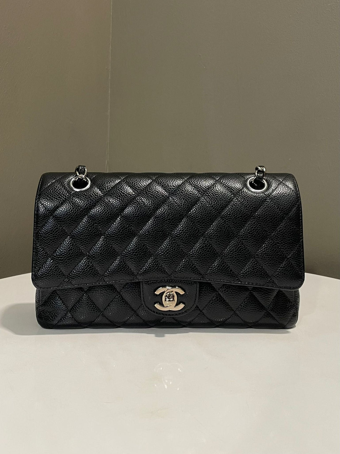Chanel Classic Quilted Medium Double Flap Black Caviar