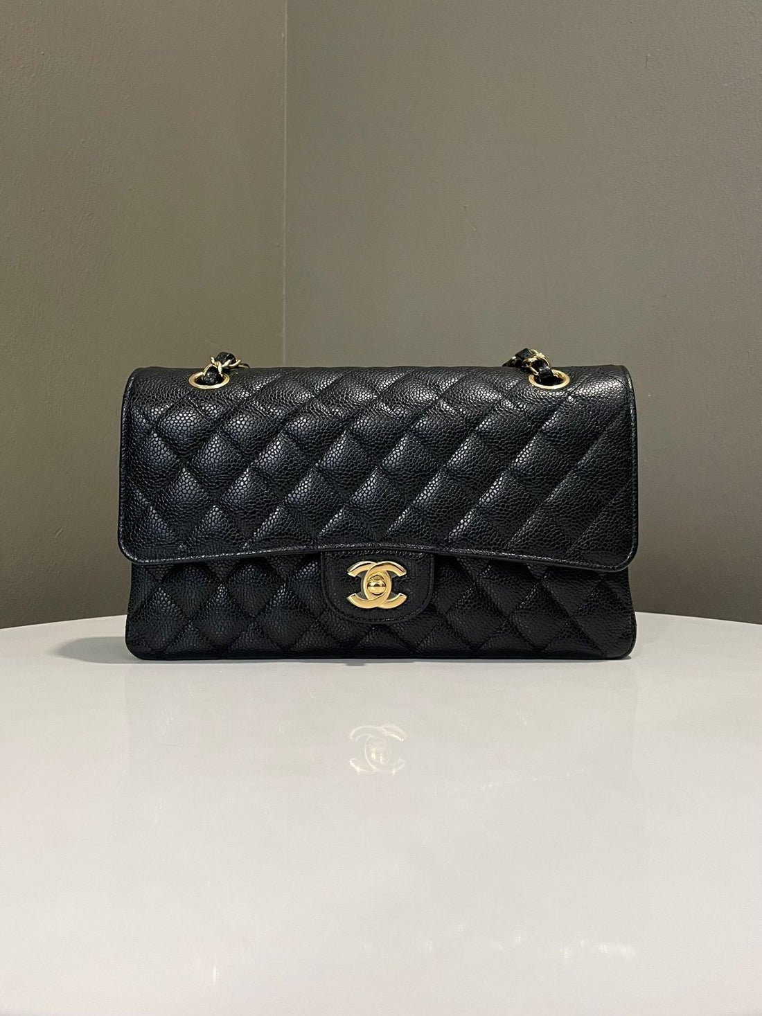 Chanel Classic Quilted Medium Double Flap Black Caviar