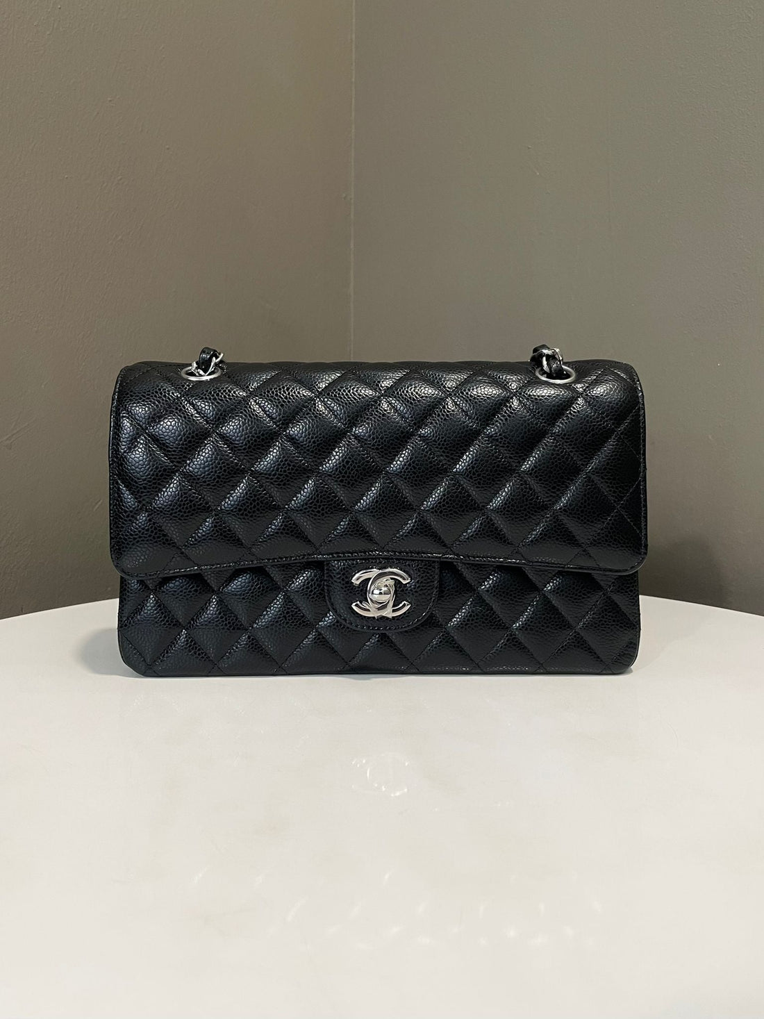 Chanel Classic Quilted Medium Double Flap Black Caviar