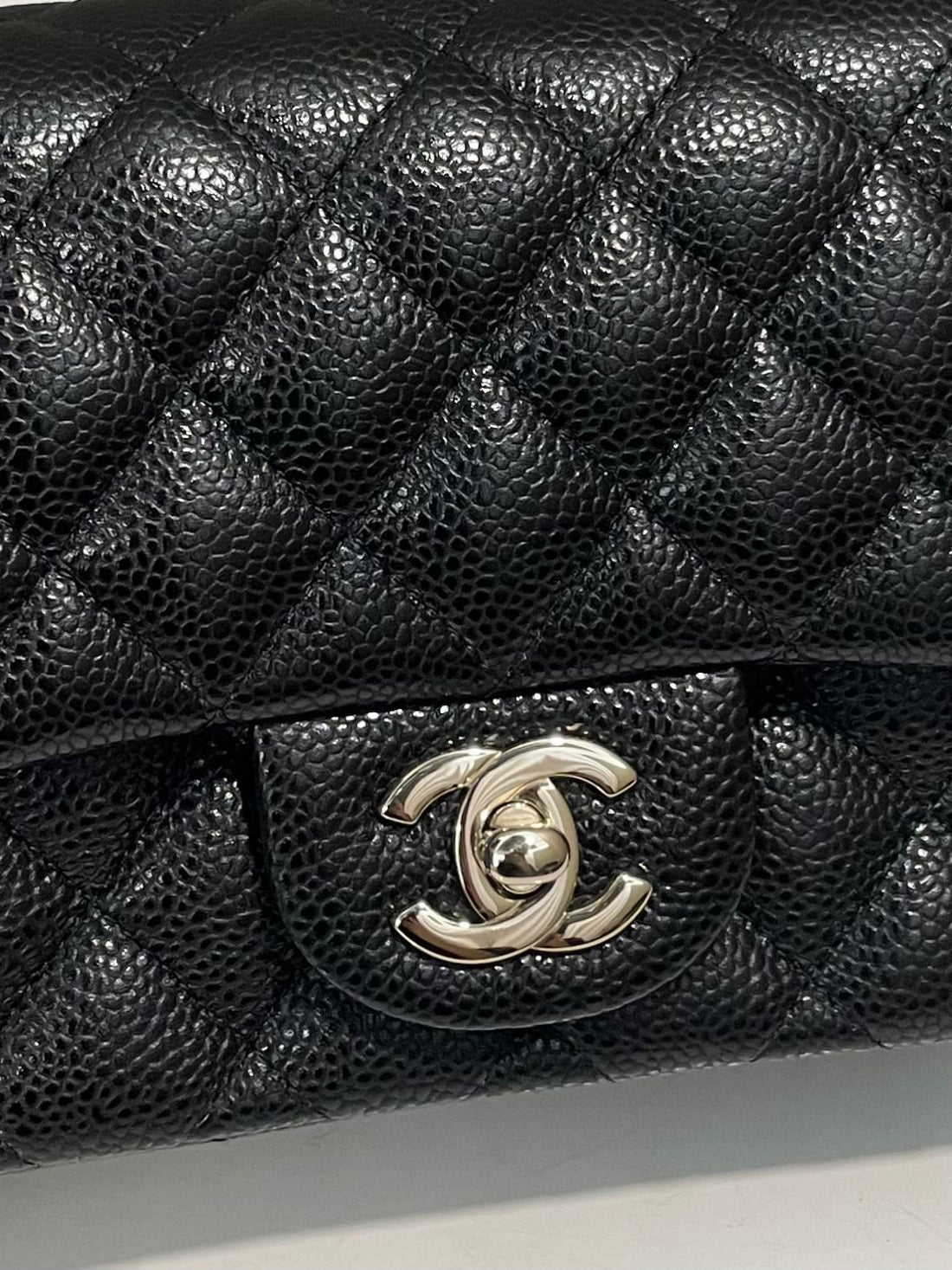 Chanel Classic Quilted Mini Square Black Caviar