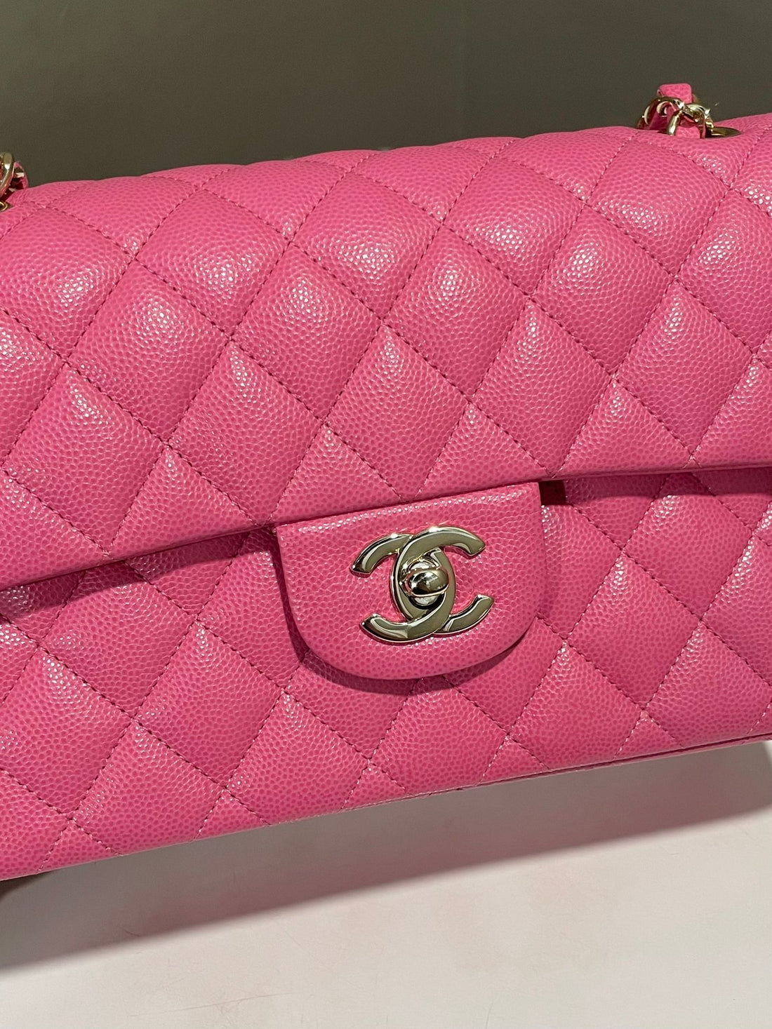 Chanel Classic Quilted Small Double Flap Bubblegum Pink Caviar
