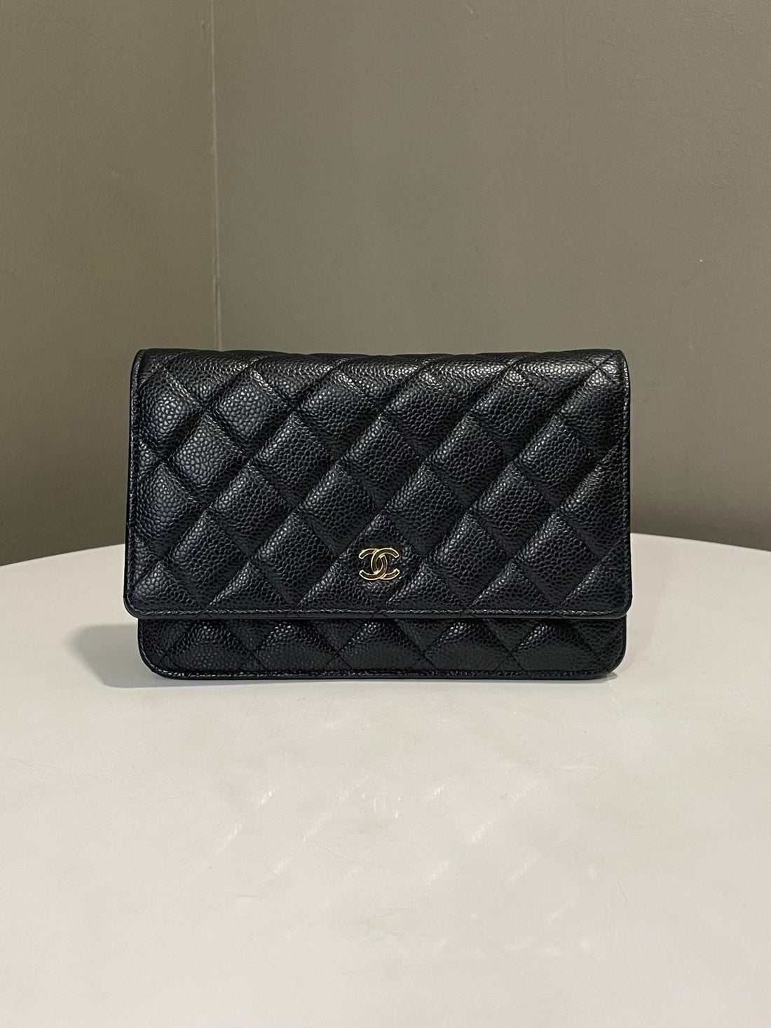 Chanel Classic Quilted Wallet On Chain Black Caviar
