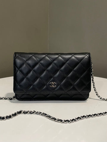 Chanel Classic Wallet On Chain Black Caviar