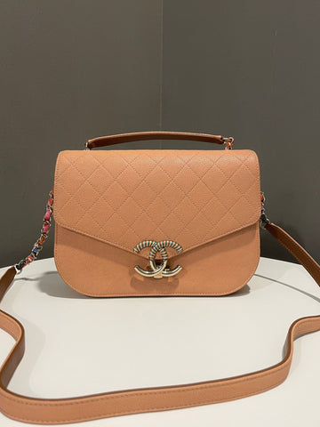 Chanel Coco Curve Cuba Bag Caramel Caviar