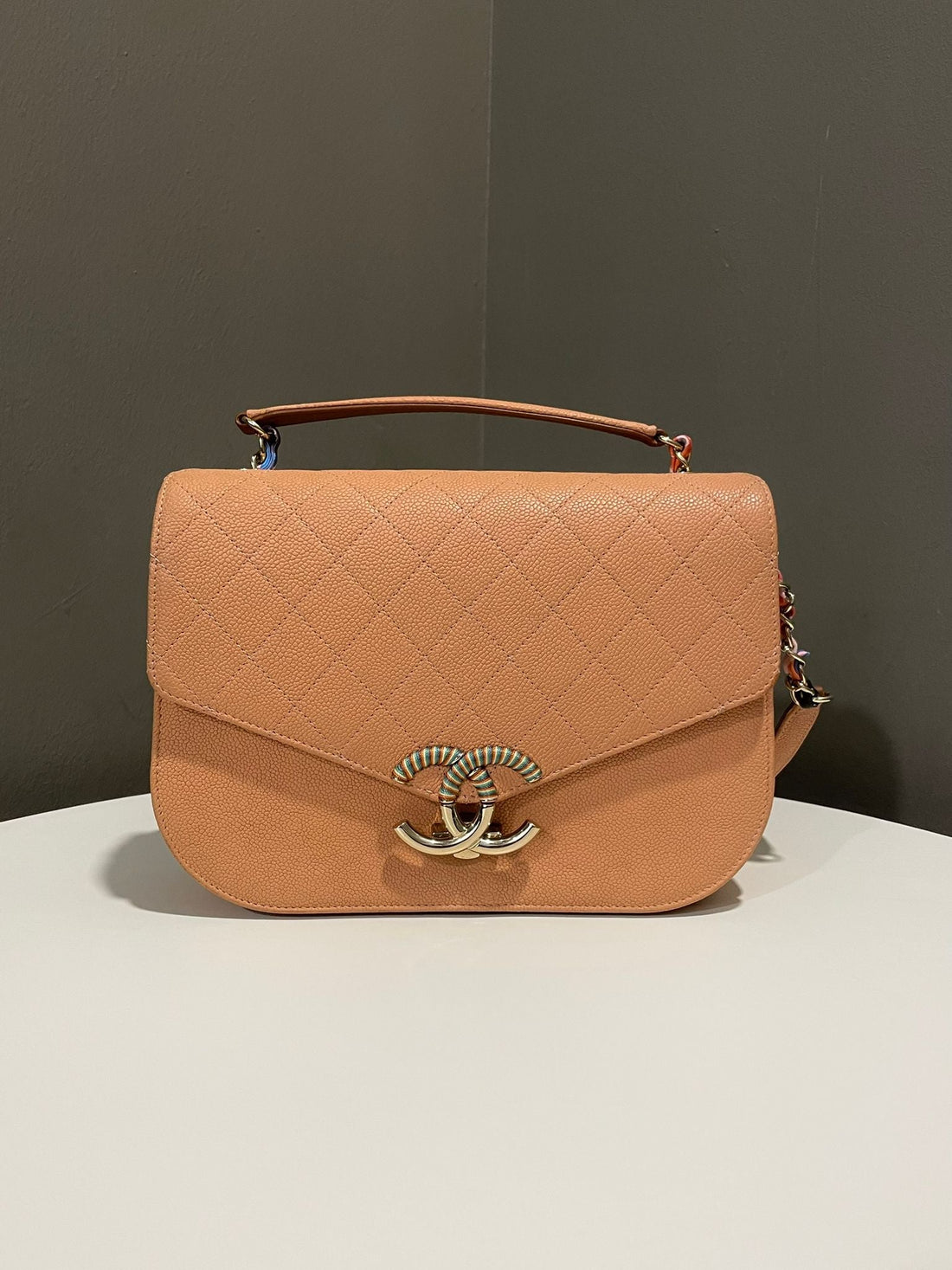 Chanel Coco Curve Cuba Bag Caramel Caviar