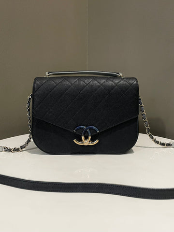Chanel Coco Curve Cuba Bag Midnight Caviar