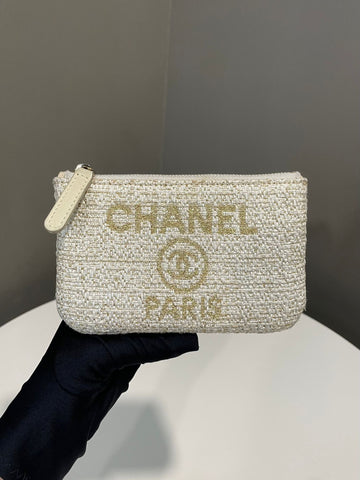 Chanel Deauville Mini OCase Gold Tweed