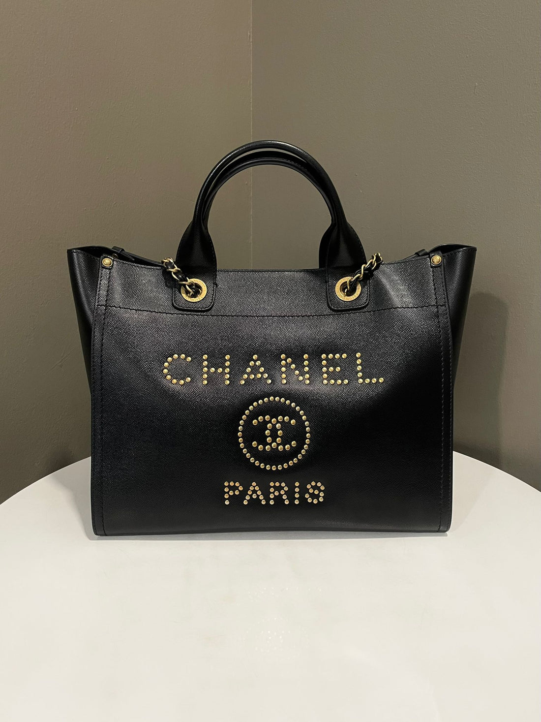Chanel Deauville Tote bag Black Caviar
