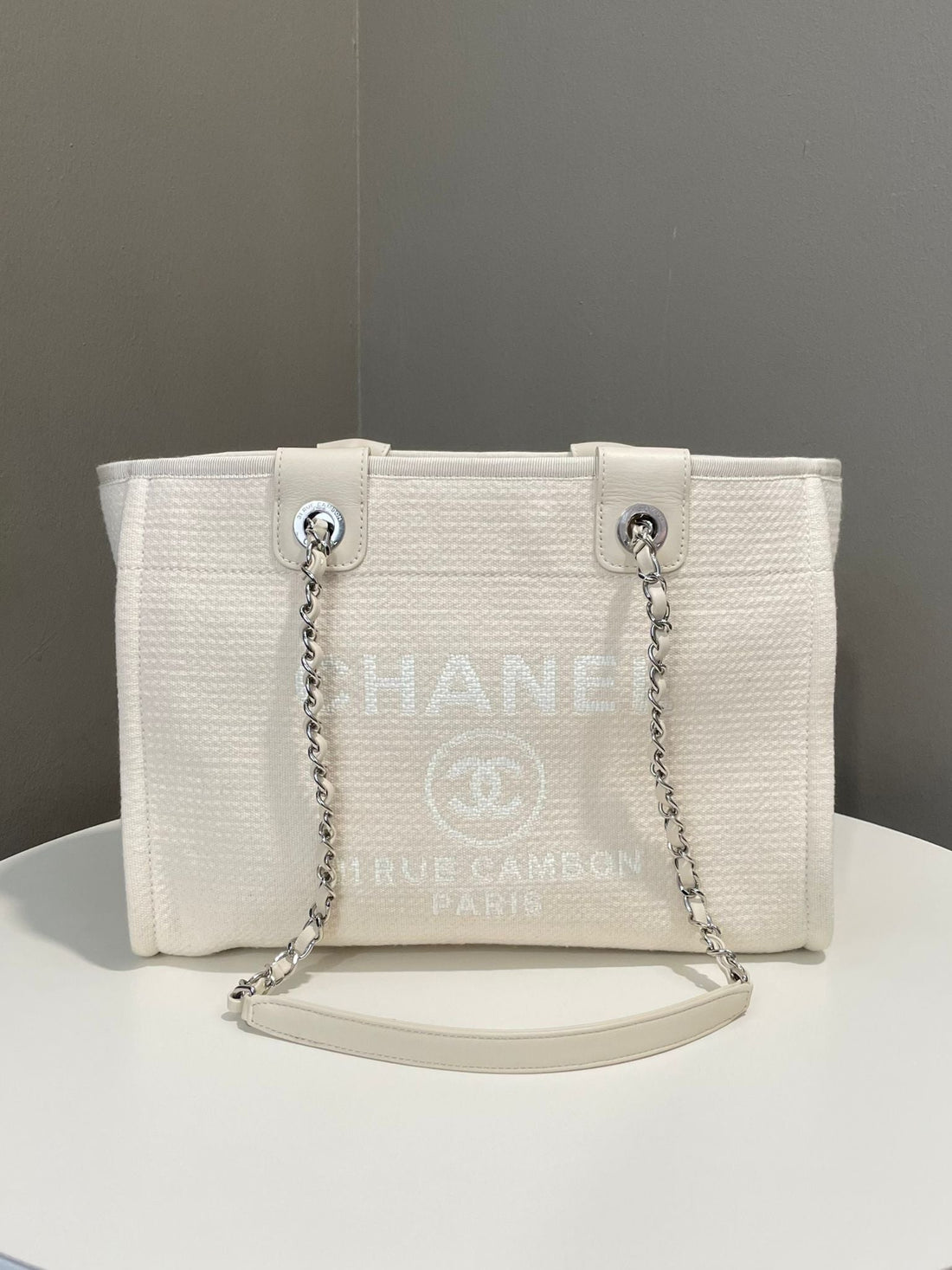 Chanel Deauville Tote Cream