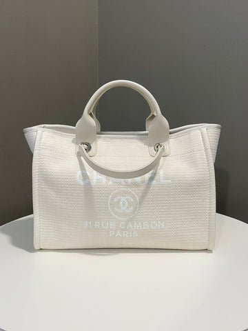 Chanel Deauville Tote Cream
