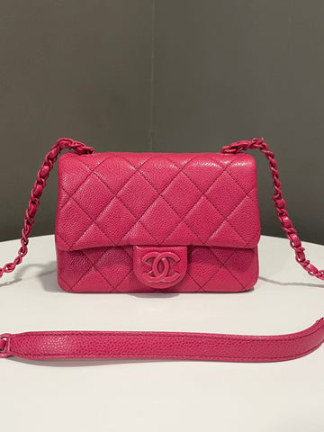 Chanel Incognito Mini Square Flap Rose Pink